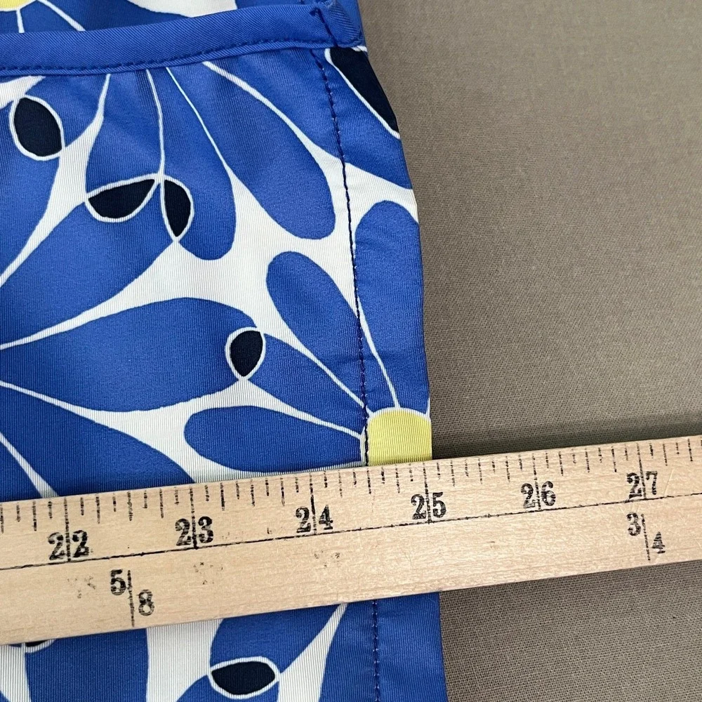 Gymboree Shower Flower Raincoat Jacket‎ Girls Medium 7-8 Blue Floral Hooded